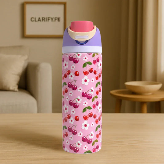 Premium Cherry Blossom 32oz Owala Bottle – Elegant Water Bottle (950ml) - Clarify.pk