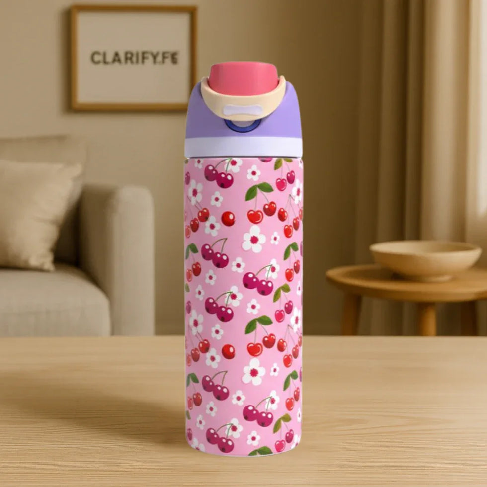 Premium Cherry Blossom 32oz Owala Bottle – Elegant Water Bottle (950ml) - Clarify.pk