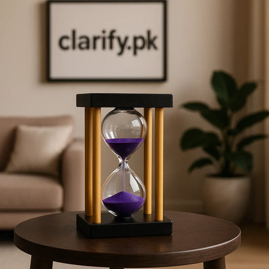10-Minute Hourglass Timer – Sand Timer for Study & Office - Clarify.pk