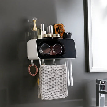 Premium Toothpaste Dispenser – Wall Mounted Bathroom Holder - Clarify.pk