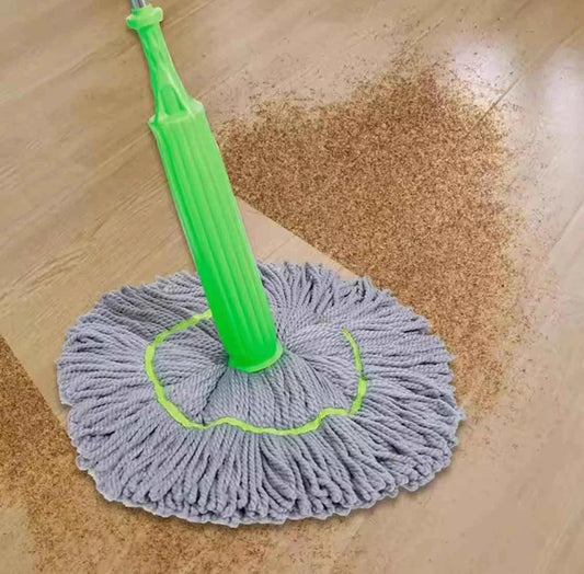 Twister Microfiber Floor Mop - 2 in 1 Cleaning Tool with Adjustable Long Handle for Home and Kitchen - Clarify.pk