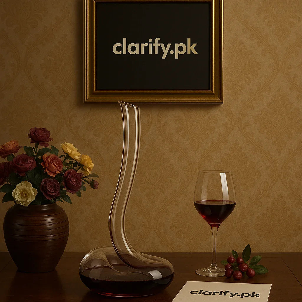 Handmade Crystal Pitcher – Decorative Glass Server for Beverages - Clarify.pk