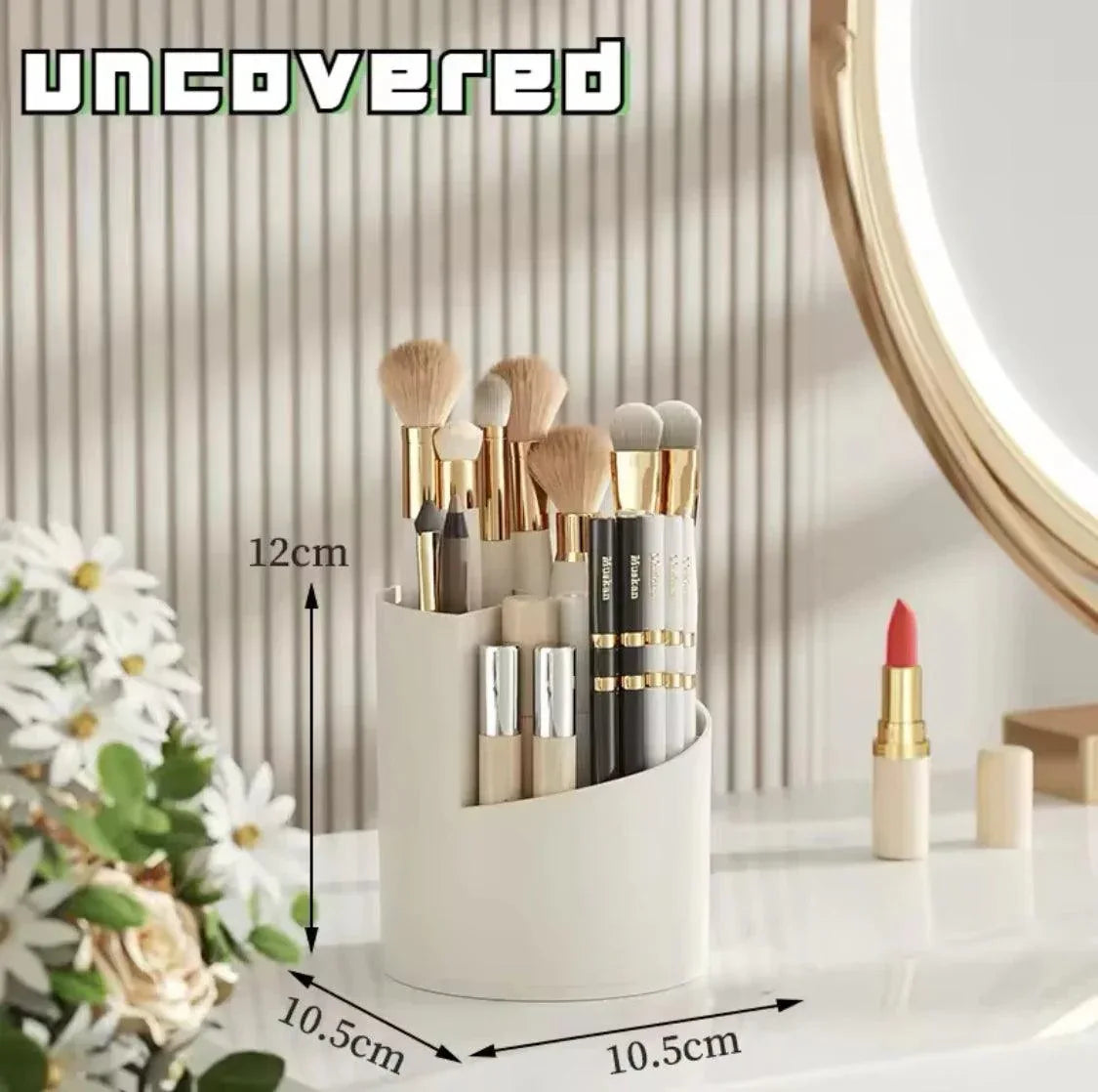 Acrylic Makeup Brush Organizer - Stylish Holder for Your Beauty Tools - Clarify.pk
