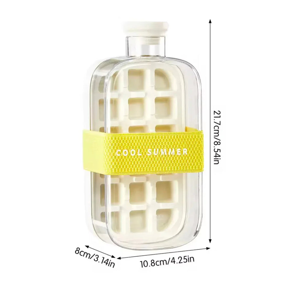 Silicone Ice Cube Tray with Straw - Leakproof