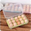 Transparent 15 Grid Egg Storage Box for Fridge Organization and Freshness Preservation - Clarify.pk