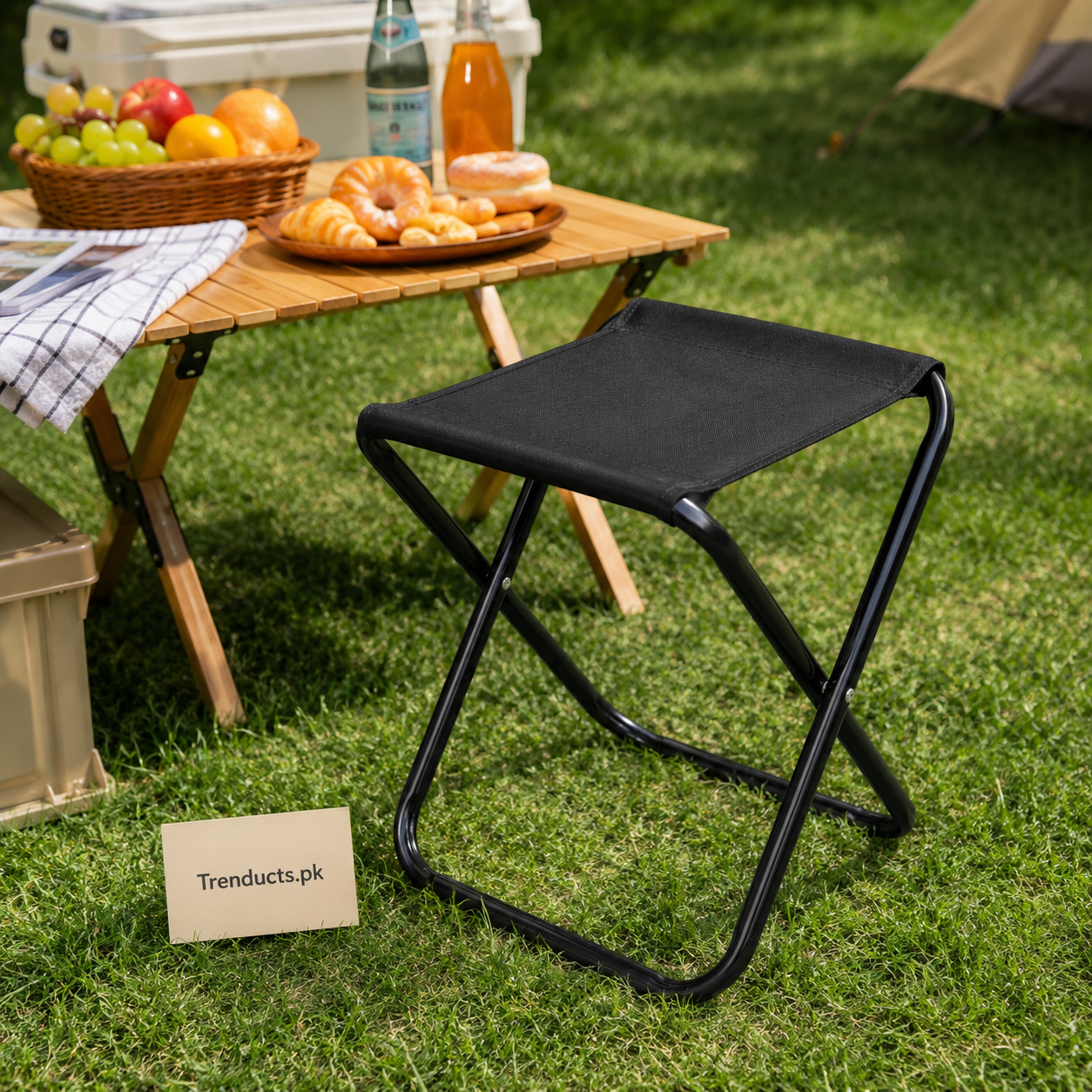 Compact Folding Stool – Portable Outdoor Travel Chair