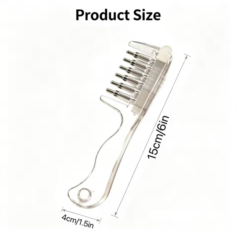 Transparent Scalp Oil Applicator Massage Comb