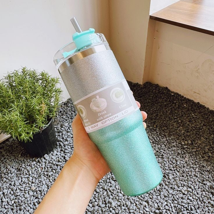 Glitter Tumbler - Premium Stainless Steel Drinkware (Random Colors)