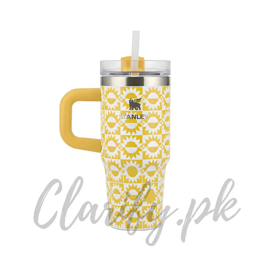 Stanley Style Insulated Tumbler – Yellow Edition - Clarify.pk