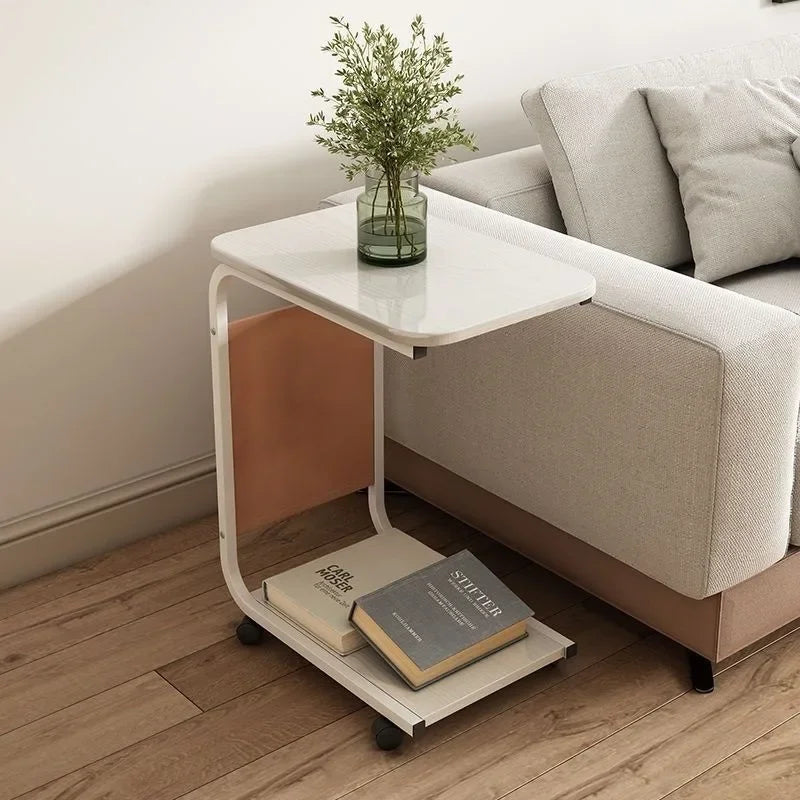 Wooden Sliding Table - Smart Space-Saving Side Table