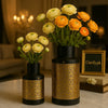 2-Piece Metal Vase Set – Small & Large Home Décor (Without Flowers) - Clarify.pk