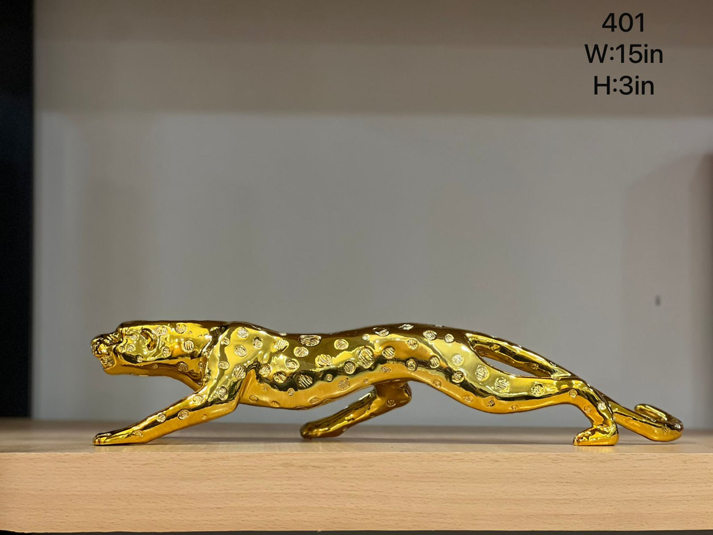 Golden Tiger – Handcrafted Porcelain Showpiece