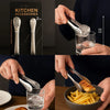 Pack of 2 Mini Tongs – Stainless Steel Kitchen & Serving Clips - Clarify.pk