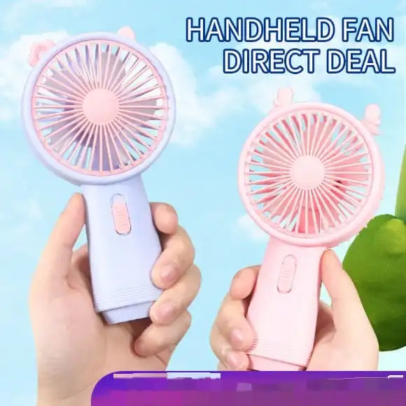 USB Portable Mini Fan | Handheld Rechargeable Desk Fan