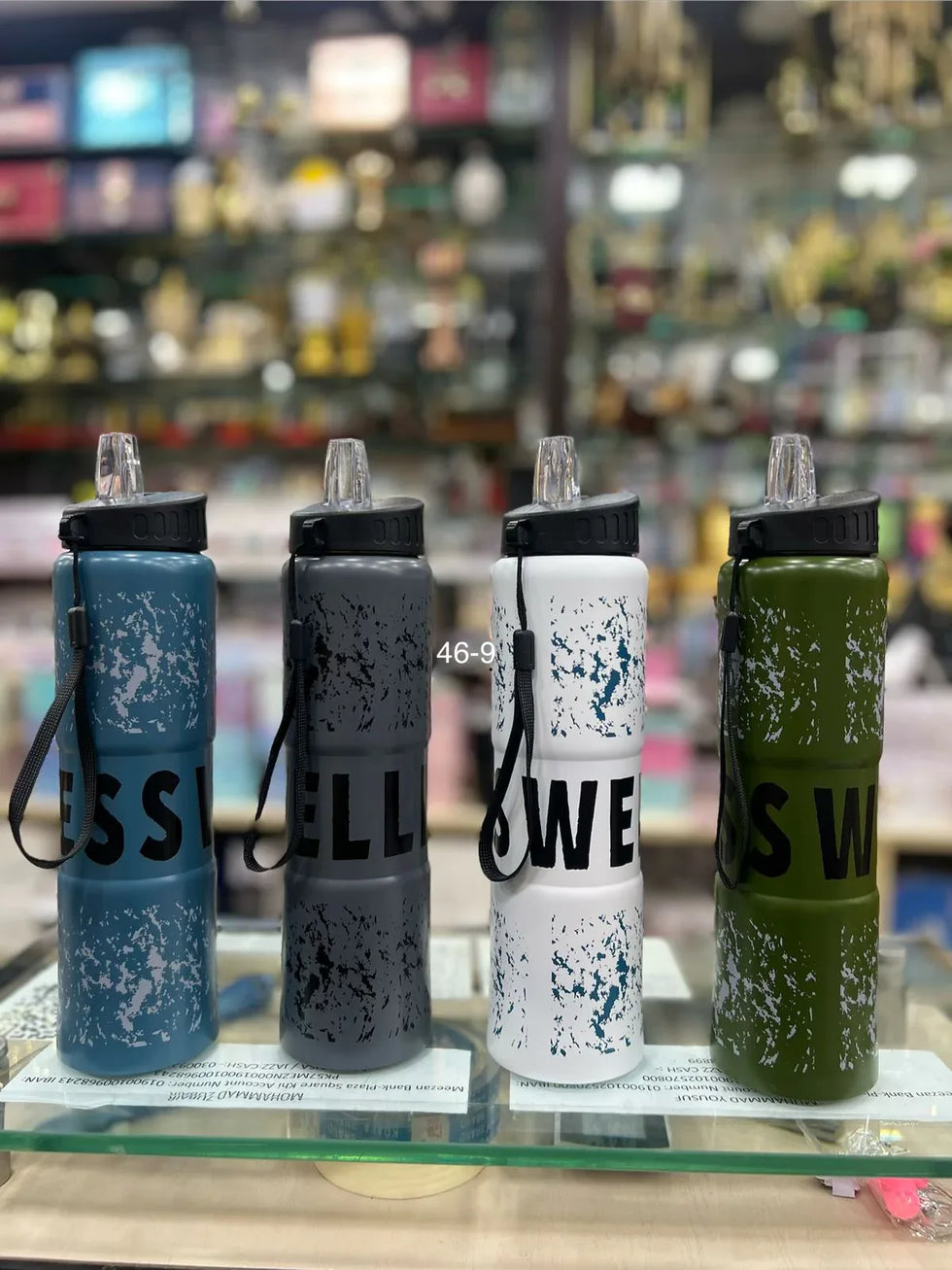 Premium Swell Printed Sports Bottle – Straw & Leakproof (Random Color) - Clarify.pk