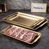 Premium Stainless Steel Golden Serving Tray