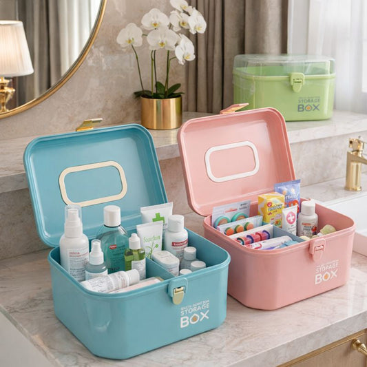 Multifunction Medicine Storage Box – Hexa Design (Random color) GH