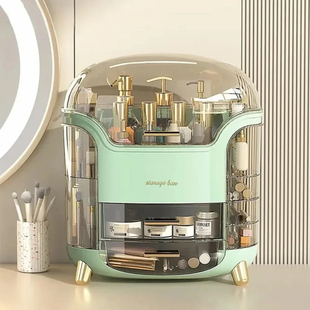 Luxury Cosmetic Organizer for Elegant Desktop Storage Solutions