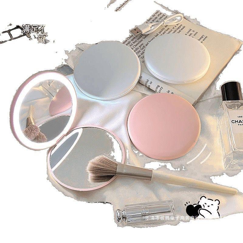 LED Pocket Mirror – Rechargeable with Single Light - Clarify.pk