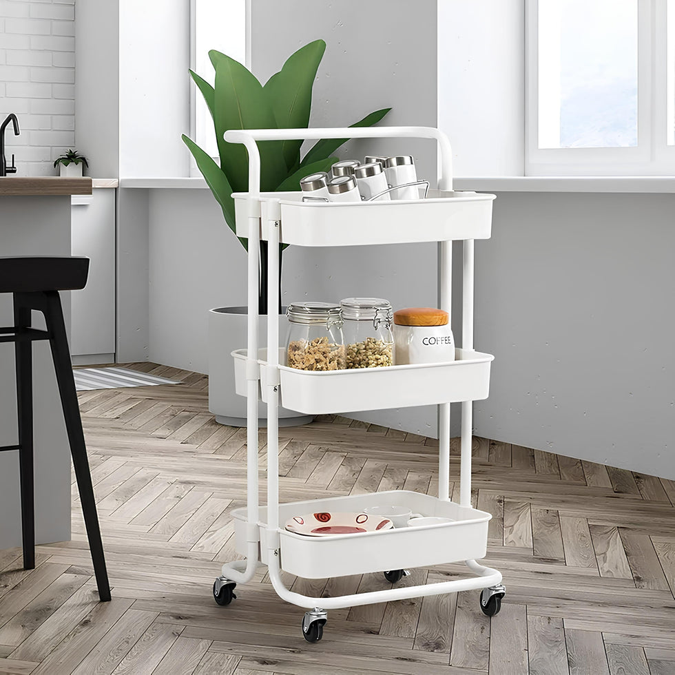 Glow 3-Tier Multi-Purpose Organizer Utility Trolley