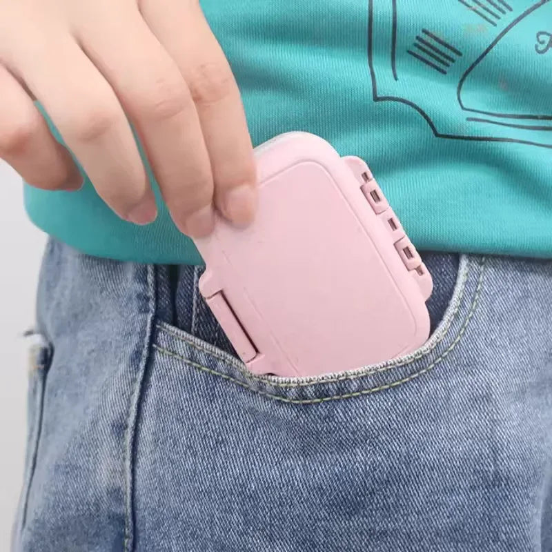 3 Compartment Pill Box - Portable & Durable