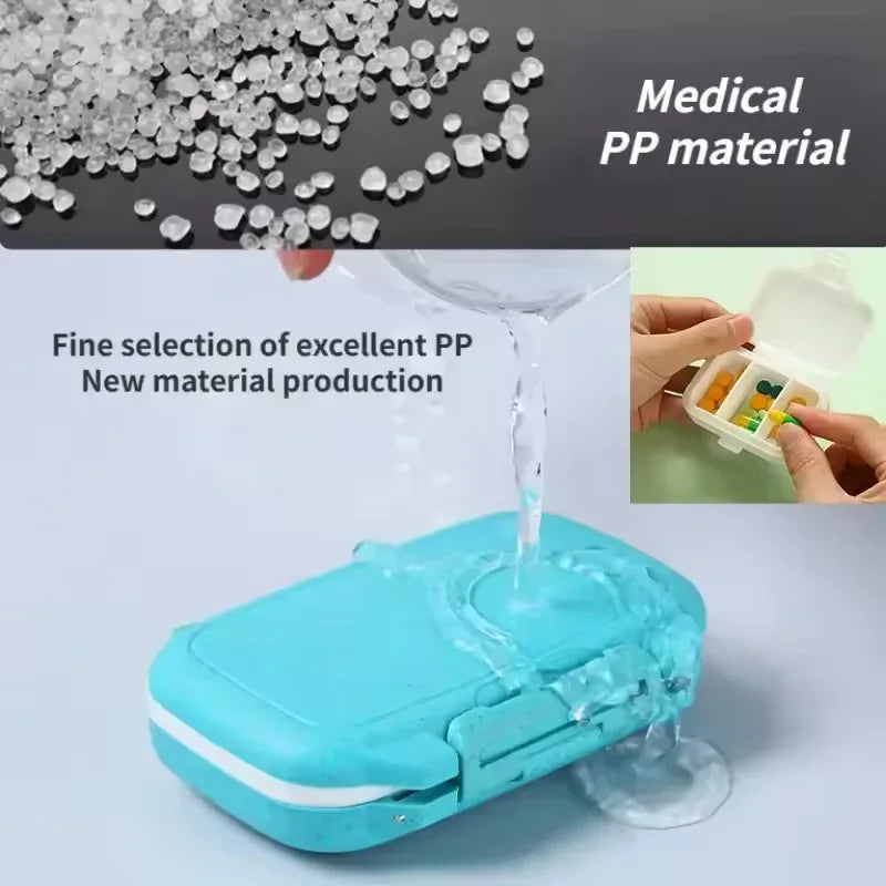 3 Compartment Pill Box - Portable & Durable
