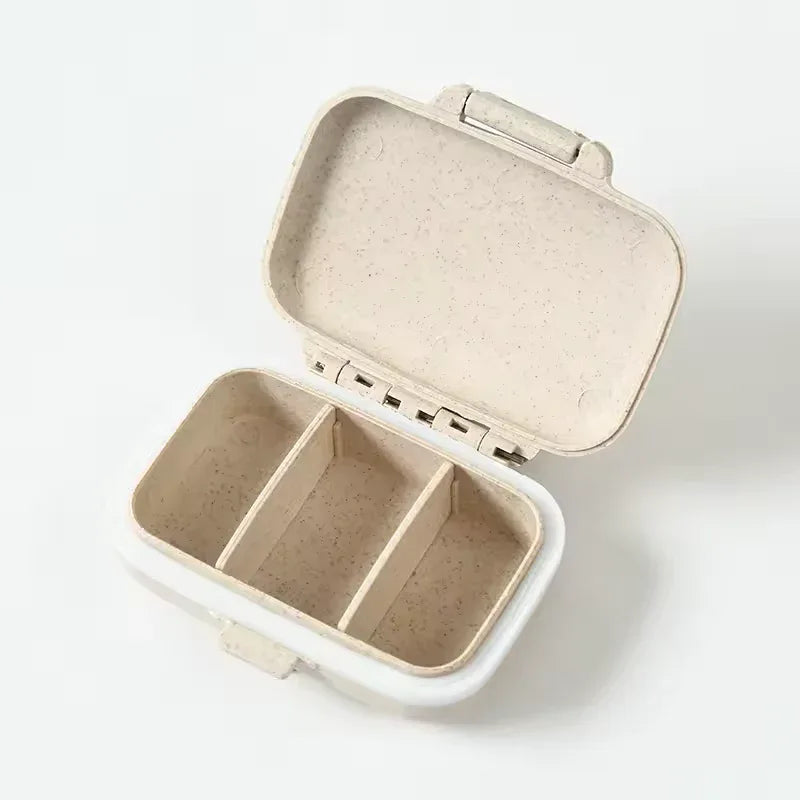 3 Compartment Pill Box - Portable & Durable
