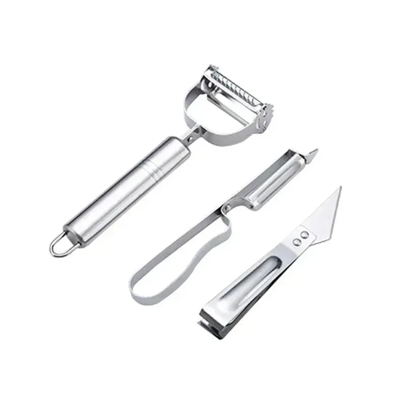 3 in 1 Kitchen Peeler and Grater Stainless Steel