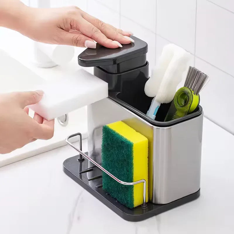 3-in-1 Sponge Holder for Sink - Durable & Compact - Clarify.pk