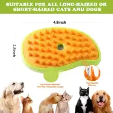 3 in 1 Steam Brush for Cats and Dogs - Clarify.pk