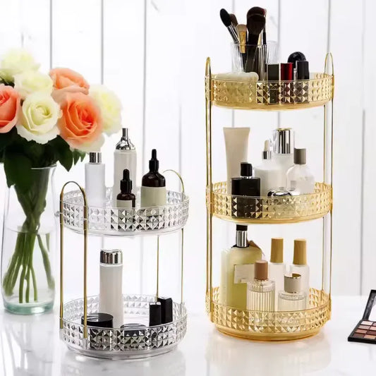 3 Layer Cosmetic Organizer Rack - Elegant Storage - Clarify.pk