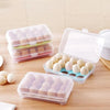 Transparent 15 Grid Egg Storage Box for Fridge Organization and Freshness Preservation - Clarify.pk