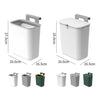 Hanging Cabinet Trash Can with Lid – Kitchen Door & Wall Mounted Waste Bin