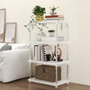4-Tier Plastic Storage Shelves - Pantry, Kitchen & Bathroom Rack