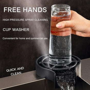 Glass Rinser & Automatic Cup Washer – High-Pressure for Kitchen Sink - Clarify.pk