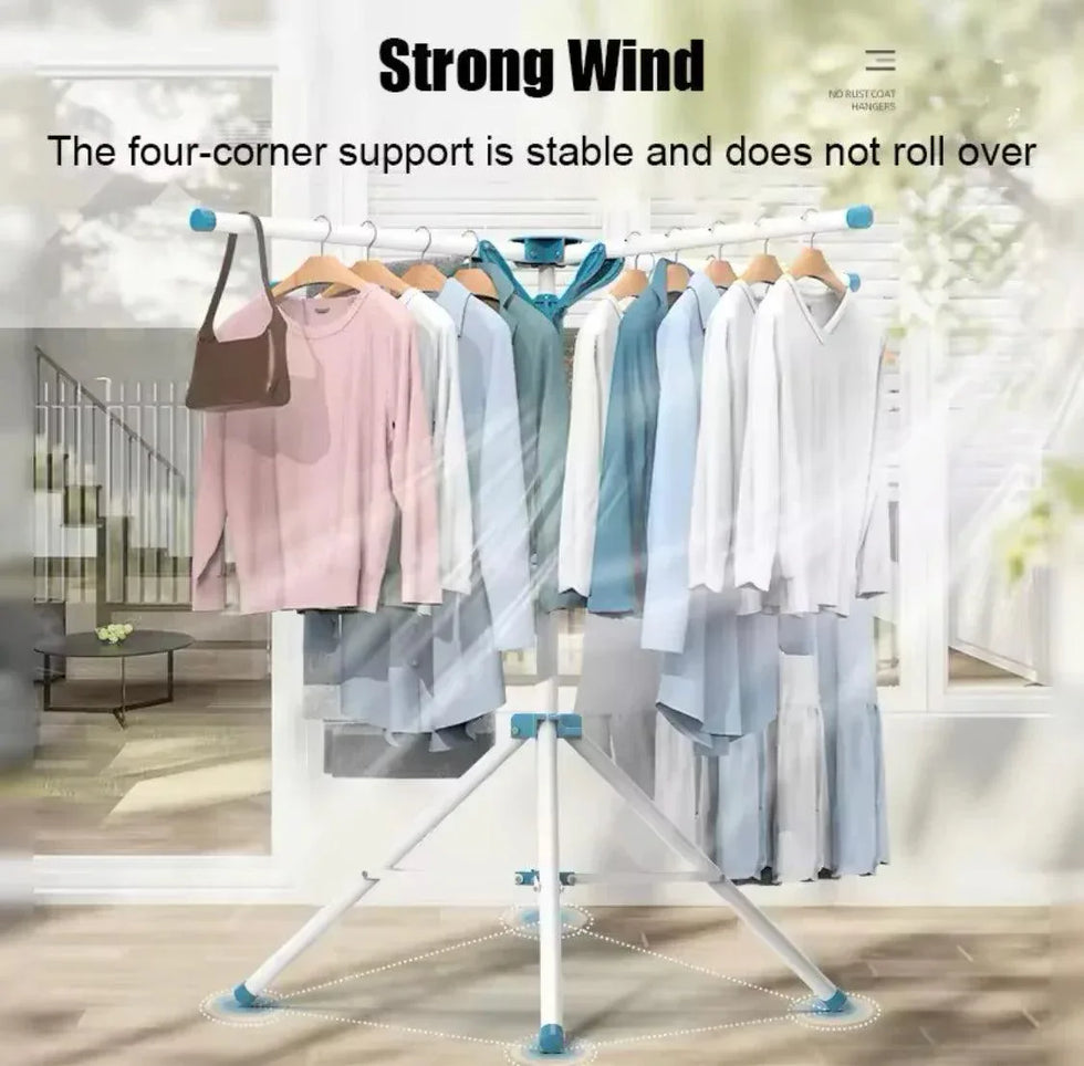 Laundry Clothes Drying Rack - Umbrella-Shaped Laundry Drying Rack - Clarify.pk