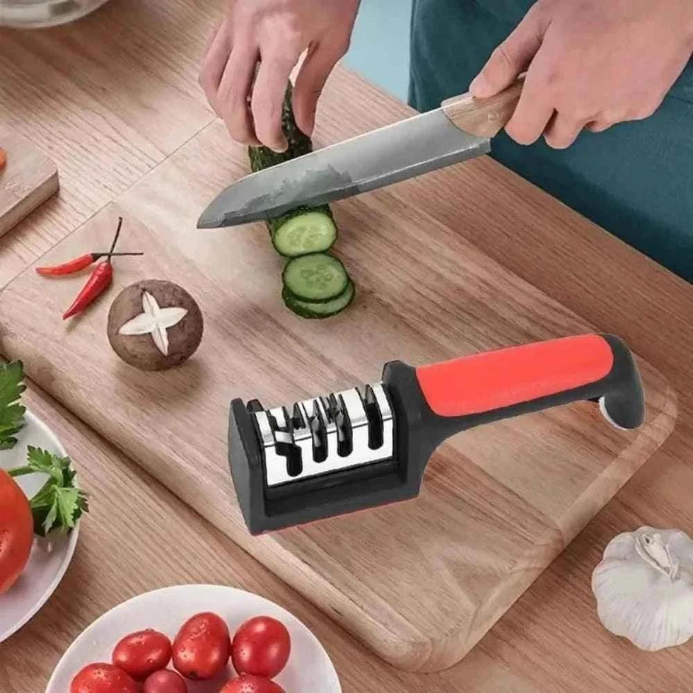 Knife Sharpener 4 Stages Multi-function Sharpening Tool