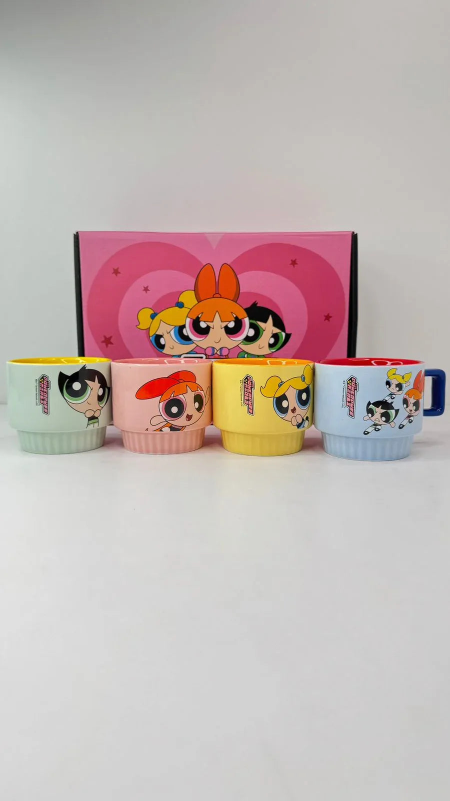 4pcs Powerpuff Girls Cups – Cartoon Printed Drinking Set - Clarify.pk