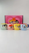 4pcs Powerpuff Girls Cups – Cartoon Printed Drinking Set - Clarify.pk