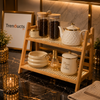 2-Layer Bamboo Multipurpose Rack  & Kitchen Shelf Organizer
