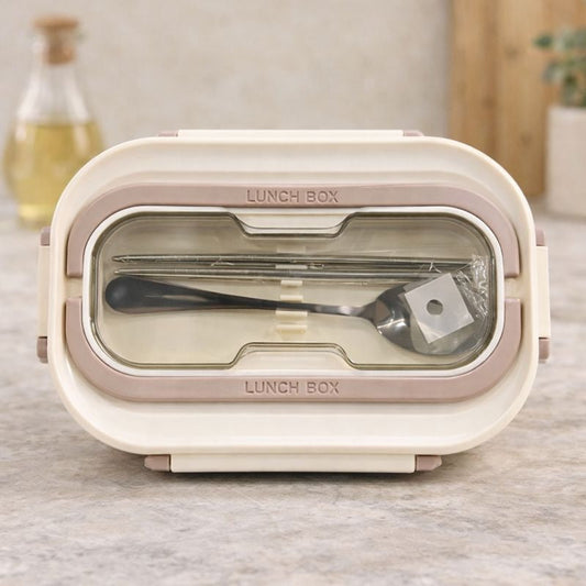 2-Compartment Bento Lunch Box – Leak-Proof Meal Prep Container MJ