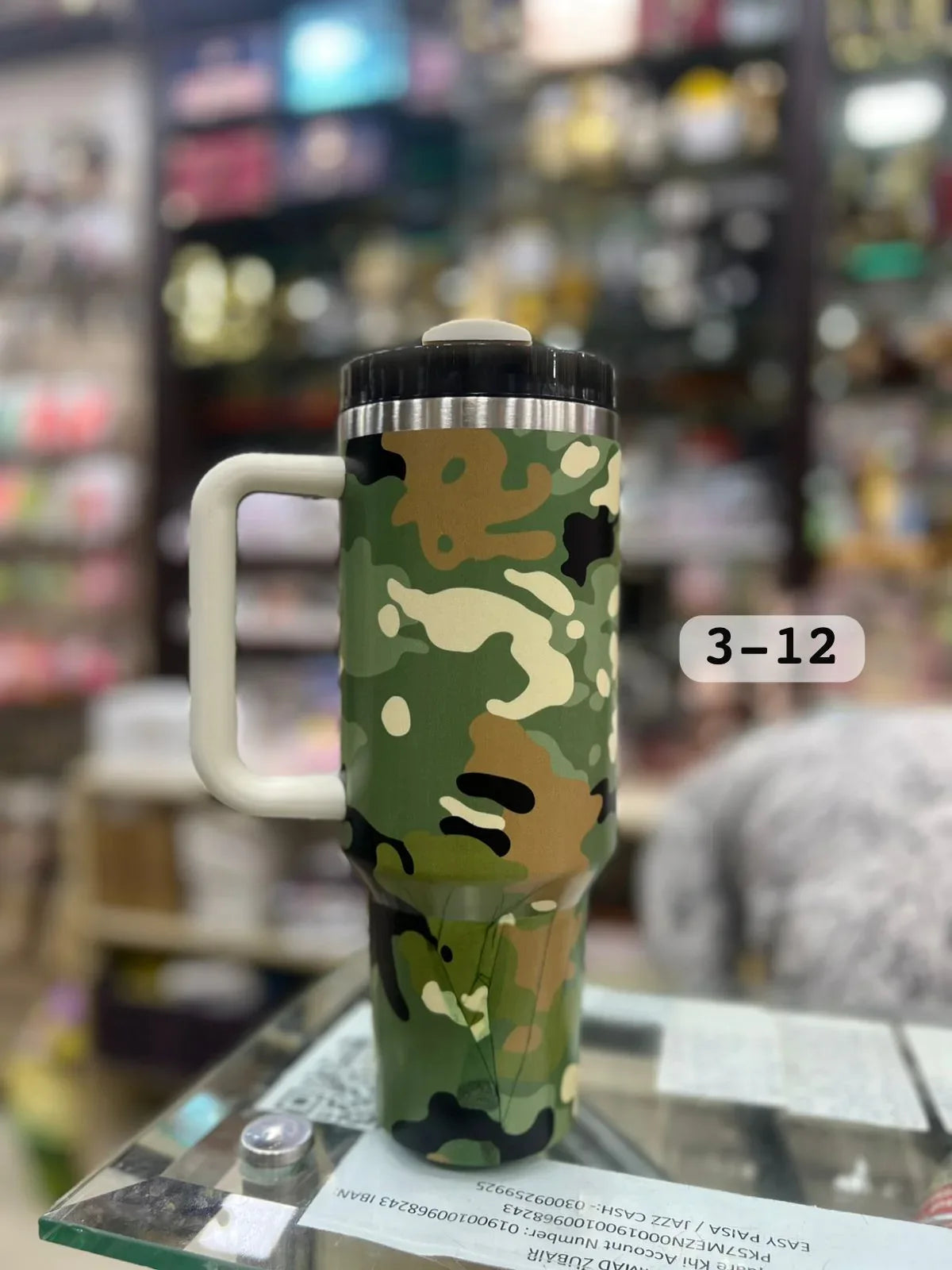 40oz Army Design Tumbler – 1200ml Insulated Travel Cup - Clarify.pk