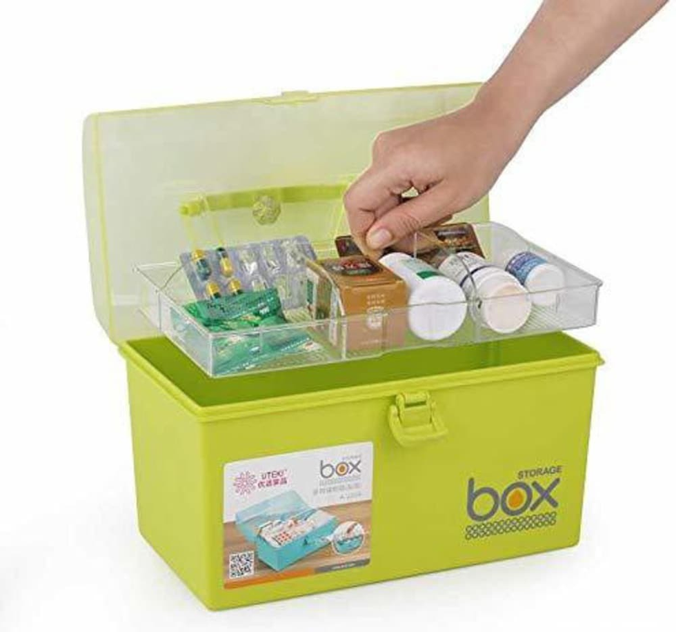 Large Square Medicine Storage Box – Multifunction Organizer