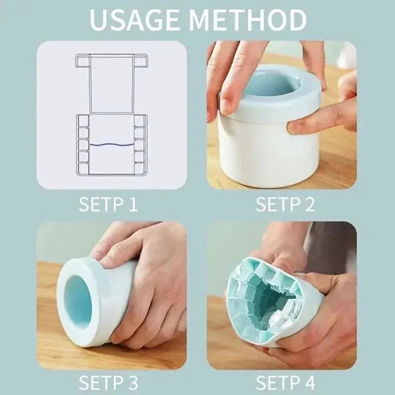 Mini Silicone Ice Bucket - Compact & Versatile Ice Holder for Parties and Picnics - Clarify.pk