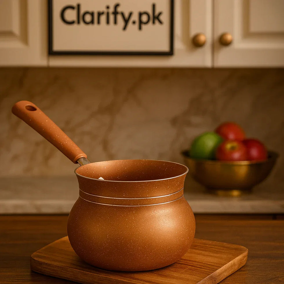 Non-Stick Milk Pot & Boiling Pan – Kitchen Cooking Pot - Clarify.pk