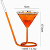 Spiral Straw Cocktail Glass – Stylish Drinking Glass - Clarify.pk