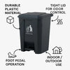 Fibre Plastic Pedal Bin – Durable & Hands-Free - Clarify.pk