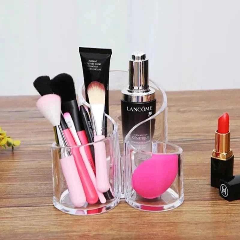 S-Shape Acrylic Brush Organizer for Stylish Storage Solutions - Clarify.pk