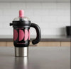 Insulated Sipper with Handle & Straw Lid – 750ml (Random Color)