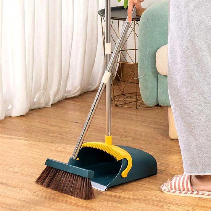 Broom and Dustpan Set with Scoop and Cleaning Brush for Efficient Cleaning - Clarify.pk